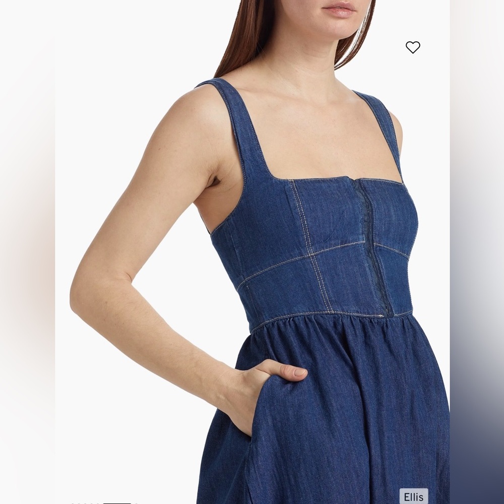 Reformation Indigo Denim Midi Dress - Picture 3 of 3